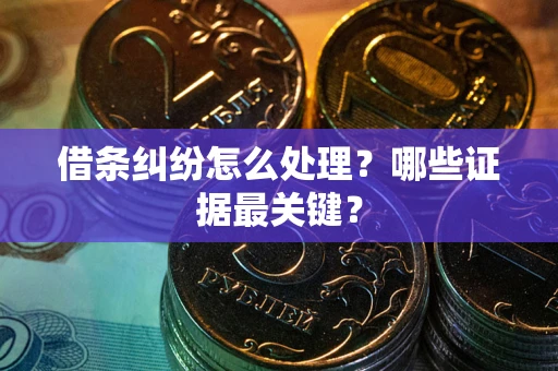 武汉借条纠纷怎么处理？哪些证据最关键？