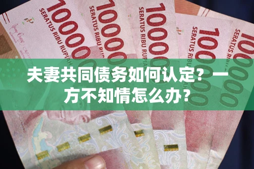 武汉夫妻共同债务如何认定？一方不知情怎么办？
