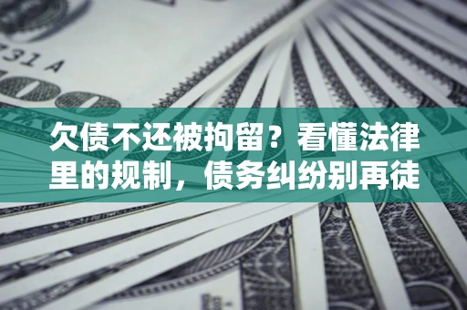 武汉欠债不还被拘留？看懂法律里的规制，债务纠纷别再徒劳奔波
