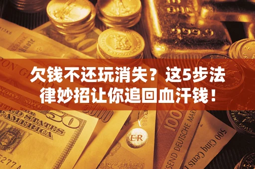 武汉欠钱不还玩消失？这5步法律妙招让你追回血汗钱！