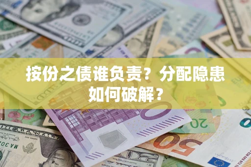武汉按份之债谁负责？分配隐患如何破解？