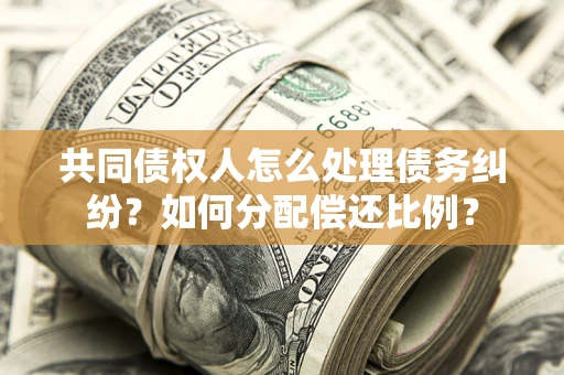 武汉共同债权人怎么处理债务纠纷？如何分配偿还比例？
