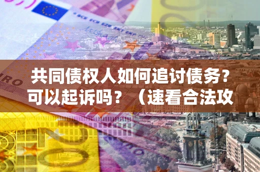 武汉共同债权人如何追讨债务？可以起诉吗？（速看合法攻略）