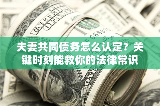 武汉夫妻共同债务怎么认定？关键时刻能救你的法律常识