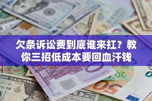 武汉欠条诉讼费到底谁来扛？教你三招低成本要回血汗钱